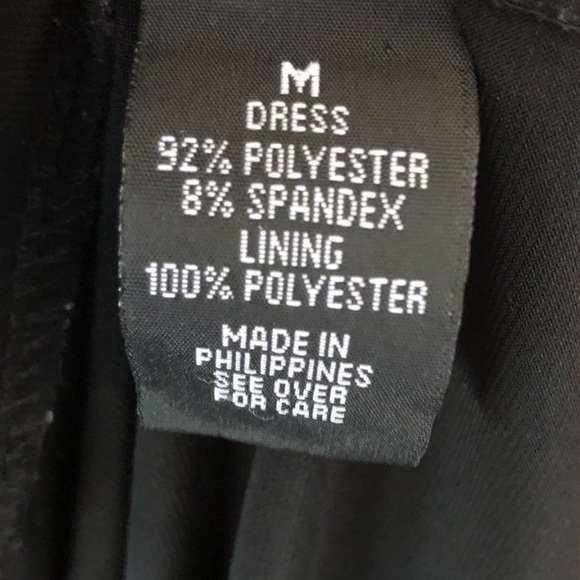 AB Studio Mock Wrap Figure Flattering Tie Back Dress Size M - Picture 6 of 6